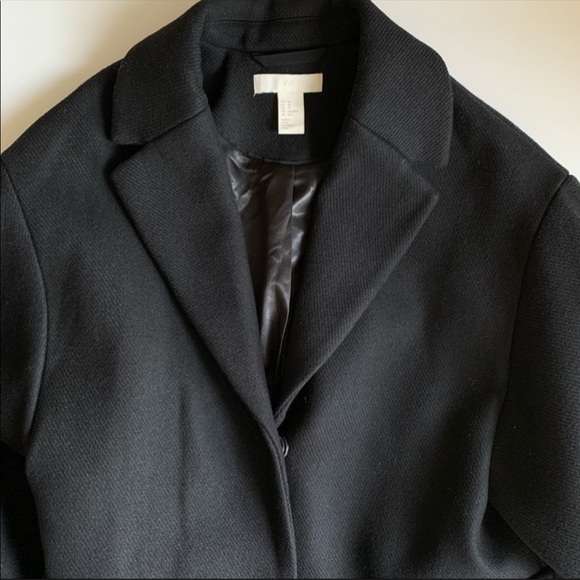 H&M Short Wool-blend Coat size XS - Picture 3 of 7